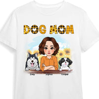 Personalized Dog Mom Yellow Pattern Shirt - Hoodie - Sweatshirt 23945 thumb 1