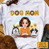 Personalized Dog Mom Yellow Pattern Shirt - Hoodie - Sweatshirt 23945 1