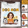 Personalized Dog Mom Yellow Pattern Shirt - Hoodie - Sweatshirt 23945 1