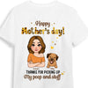 Personalized Thanks For Picking Up My Poop And Stuff  Yellow Pattern Shirt - Hoodie - Sweatshirt 23949 1