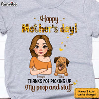 Personalized Thanks For Picking Up My Poop And Stuff  Yellow Pattern Shirt - Hoodie - Sweatshirt 23949 thumb 1