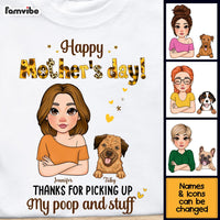 Personalized Thanks For Picking Up My Poop And Stuff  Yellow Pattern Shirt - Hoodie - Sweatshirt 23949 thumb 1
