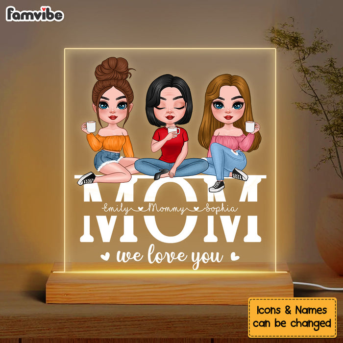 Personalized Gift For Mom We Love You Plaque LED Lamp Night Light 23952 1