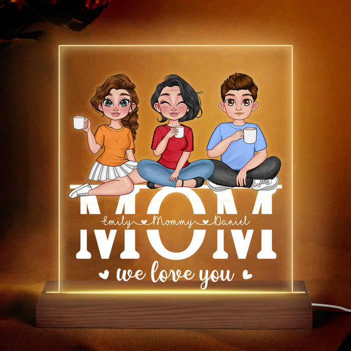Personalized Gift For Mom We Love You Plaque LED Lamp Night Light 23953 1