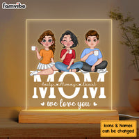 Personalized Gift For Mom We Love You Plaque LED Lamp Night Light 23953 thumb 1