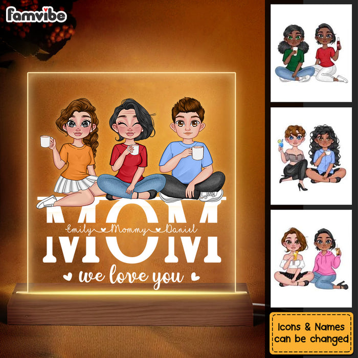Personalized Gift For Mom We Love You Plaque LED Lamp Night Light 23953 1