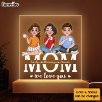 Personalized Gift For Mom We Love You Plaque LED Lamp Night Light 23953 thumb 1