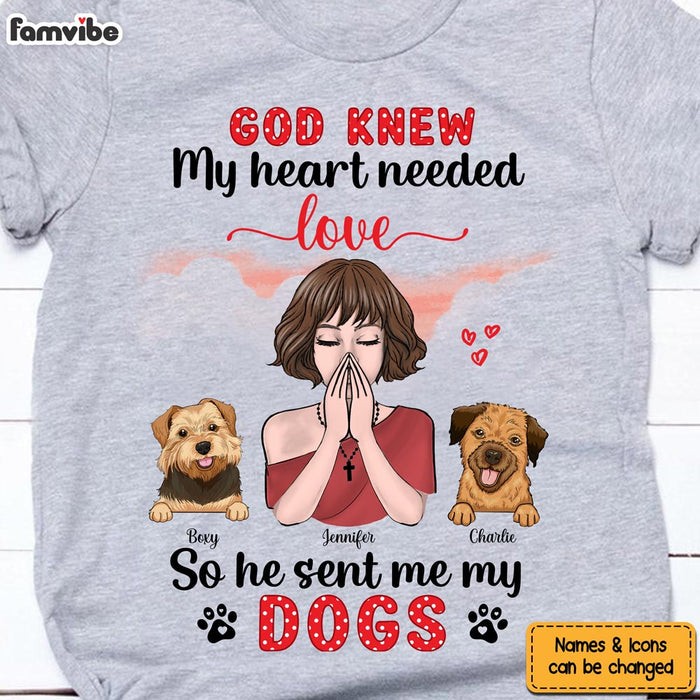 Personalized Dog Mom God Sent Me My Dogs Shirt - Hoodie - Sweatshirt 23955 1