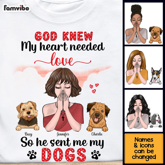 Personalized Dog Mom God Sent Me My Dogs Shirt - Hoodie - Sweatshirt 23955 1