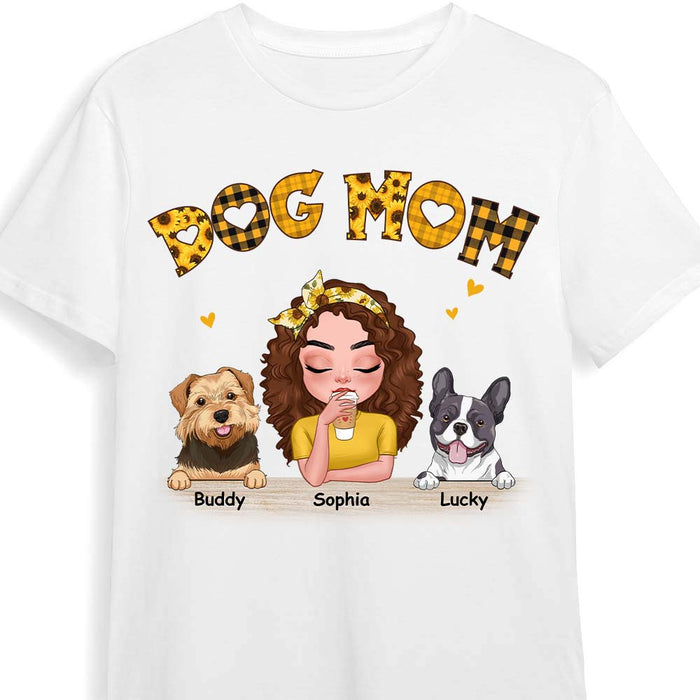 Personalized Dog Mom Sunflower Shirt - Hoodie - Sweatshirt 23963 1