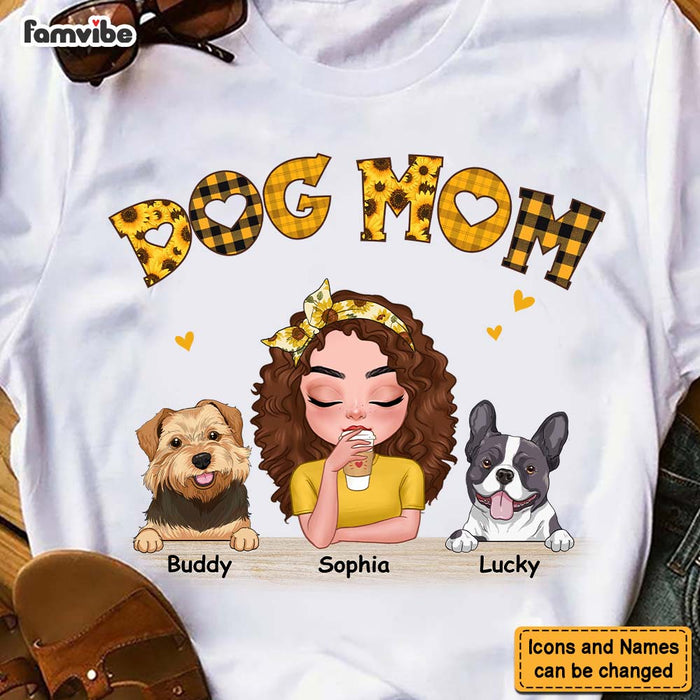 Personalized Dog Mom Sunflower Shirt - Hoodie - Sweatshirt 23963 1
