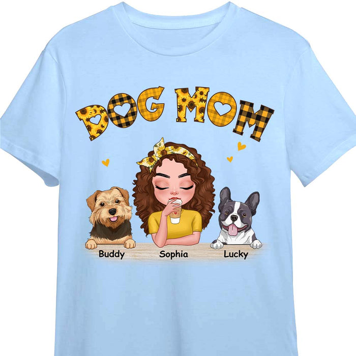 Personalized Dog Mom Sunflower Shirt - Hoodie - Sweatshirt 23963 1