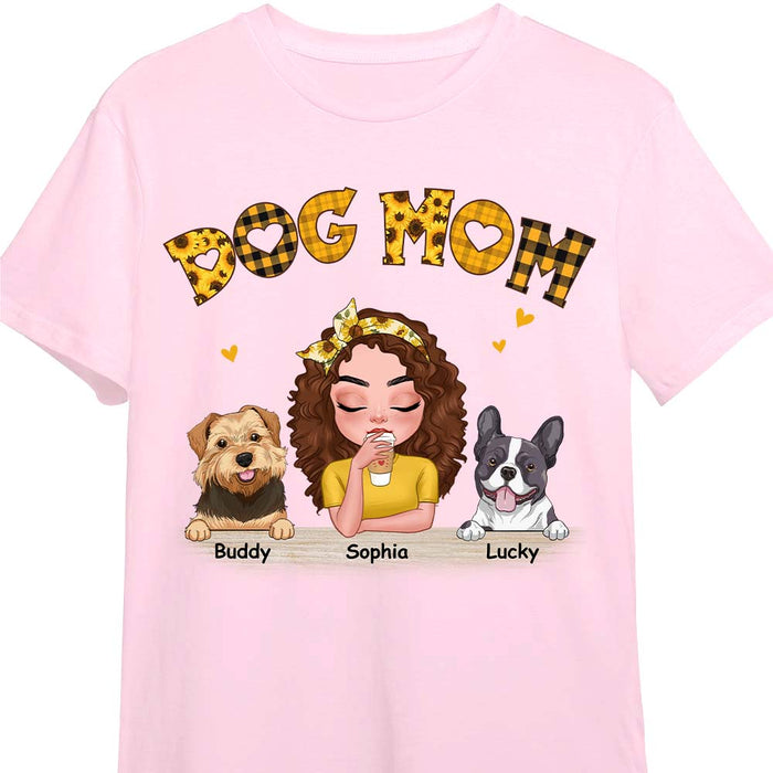Personalized Dog Mom Sunflower Shirt - Hoodie - Sweatshirt 23963 1