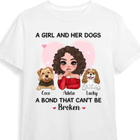Personalized A Girl And Her Dog A Bond Can't Be Broken Shirt - Hoodie - Sweatshirt 23969 thumb 1
