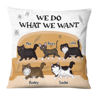Personalized Gift For Cat Mom I Do What I Want Pillow 23970 thumb 1