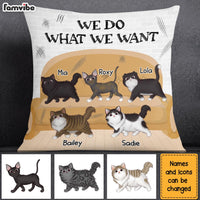 Personalized Gift For Cat Mom I Do What I Want Pillow 23970 thumb 1