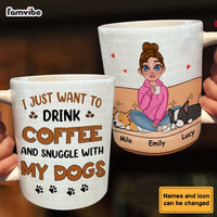 Personalized I Just Want To Drink Coffee And Snuggle With My Dog Mug 23971 thumb 1