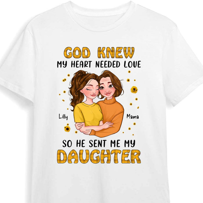 Personalized God Sent Me My Daughter Shirt - Hoodie - Sweatshirt 23975 1