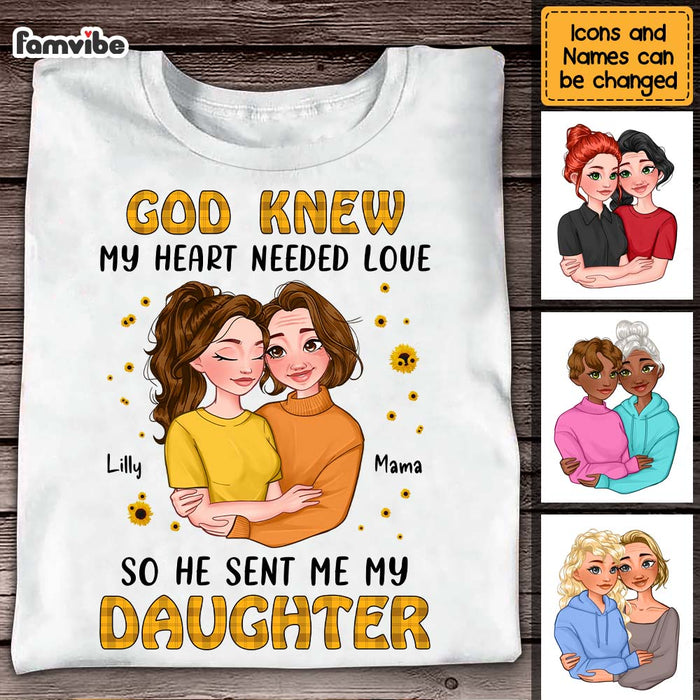 Personalized God Sent Me My Daughter Shirt - Hoodie - Sweatshirt 23975 1