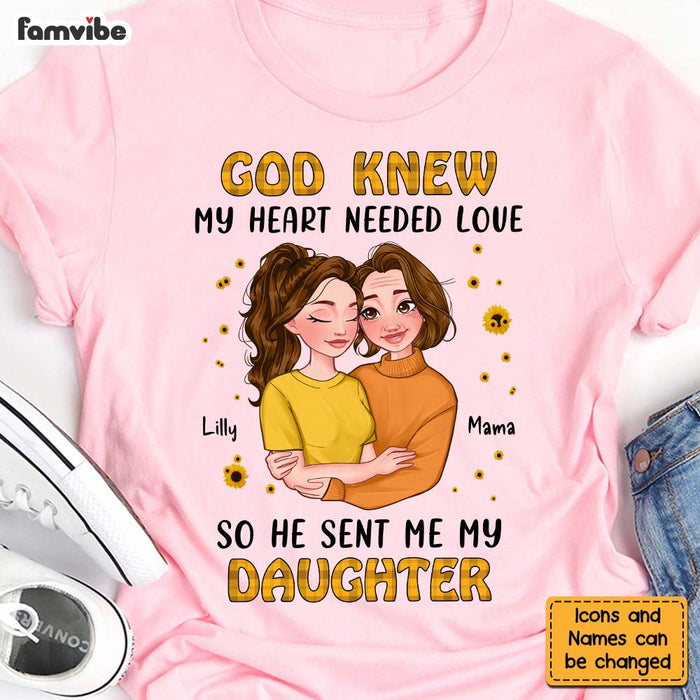 Personalized God Sent Me My Daughter Shirt - Hoodie - Sweatshirt 23975 1