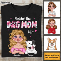 Personalized Rockin' The Dog Mom Life Shirt - Hoodie - Sweatshirt 23977 thumb 1