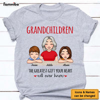 Personalized Grandma And Grandchildren The Greatest Gift Shirt - Hoodie - Sweatshirt 23978 thumb 1