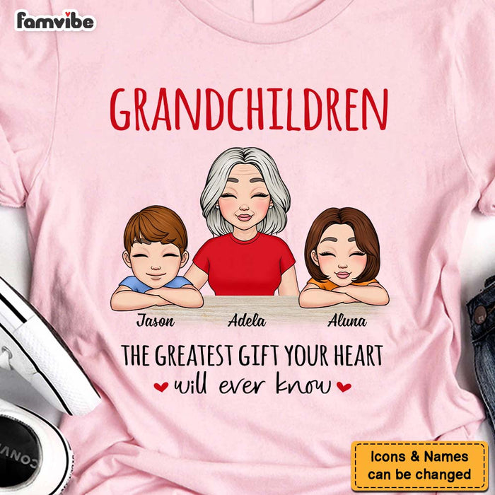 Personalized Grandma And Grandchildren The Greatest Gift Shirt - Hoodie - Sweatshirt 23978 1