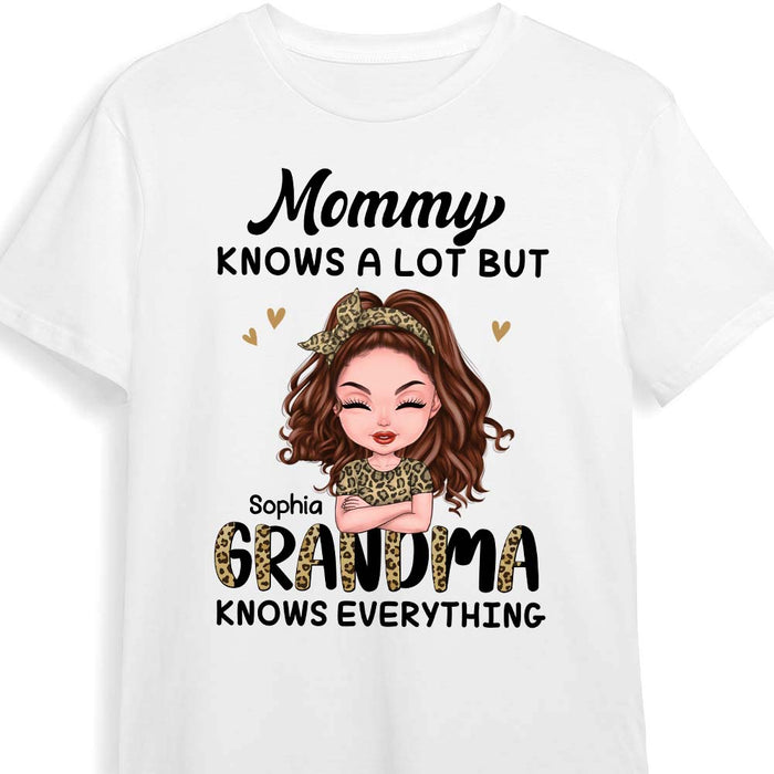 Personalized Gift For Grandma Knows Everything Shirt - Hoodie - Sweatshirt 23981 1
