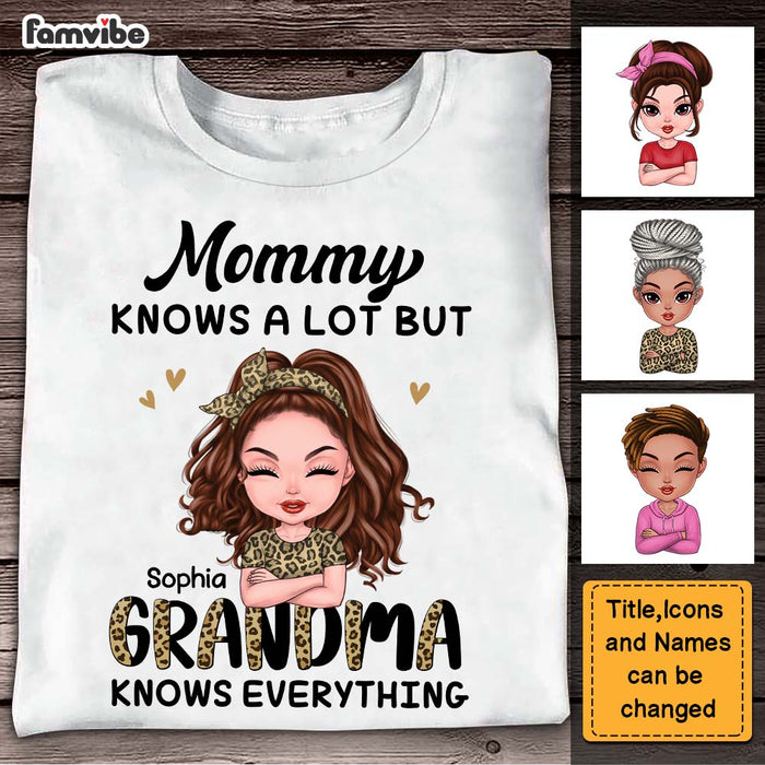 Personalized Gift For Grandma Knows Everything Shirt - Hoodie - Sweatshirt 23981 1