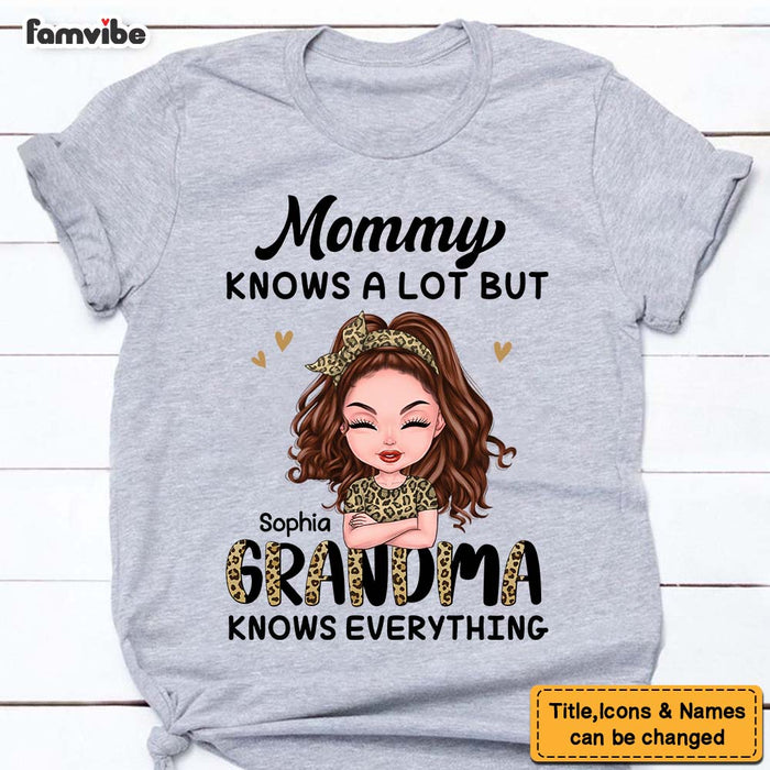 Personalized Gift For Grandma Knows Everything Shirt - Hoodie - Sweatshirt 23981 1
