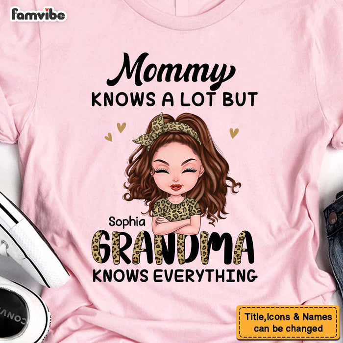 Personalized Gift For Grandma Knows Everything Shirt - Hoodie - Sweatshirt 23981 1