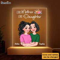 Personalized Gift Like Mother Like Daughter Plaque LED Lamp Night Light 23989 thumb 1