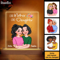 Personalized Gift Like Mother Like Daughter Plaque LED Lamp Night Light 23989 thumb 1