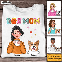 Personalized Dog Mom Colorful Pattern Shirt - Hoodie - Sweatshirt 23996 thumb 1