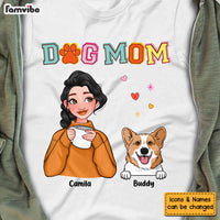 Personalized Dog Mom Colorful Pattern Shirt - Hoodie - Sweatshirt 23996 thumb 1
