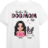 Personalized Rockin' The Dog Mom Life Shirt - Hoodie - Sweatshirt 23998 1