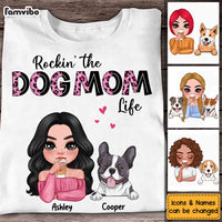 Personalized Rockin' The Dog Mom Life Shirt - Hoodie - Sweatshirt 23998 thumb 1