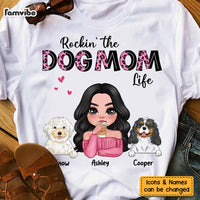 Personalized Rockin' The Dog Mom Life Shirt - Hoodie - Sweatshirt 23998 thumb 1