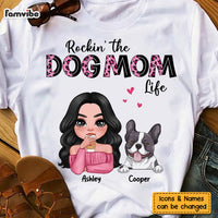 Personalized Rockin' The Dog Mom Life Shirt - Hoodie - Sweatshirt 23998 thumb 1