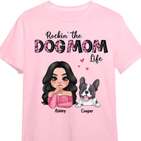 Personalized Rockin' The Dog Mom Life Shirt - Hoodie - Sweatshirt 23998 thumb 1