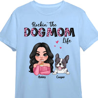 Personalized Rockin' The Dog Mom Life Shirt - Hoodie - Sweatshirt 23998 thumb 1