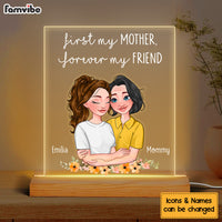 Personalized First My Mom Forever My Friend Plaque LED Lamp Night Light 23999 thumb 1