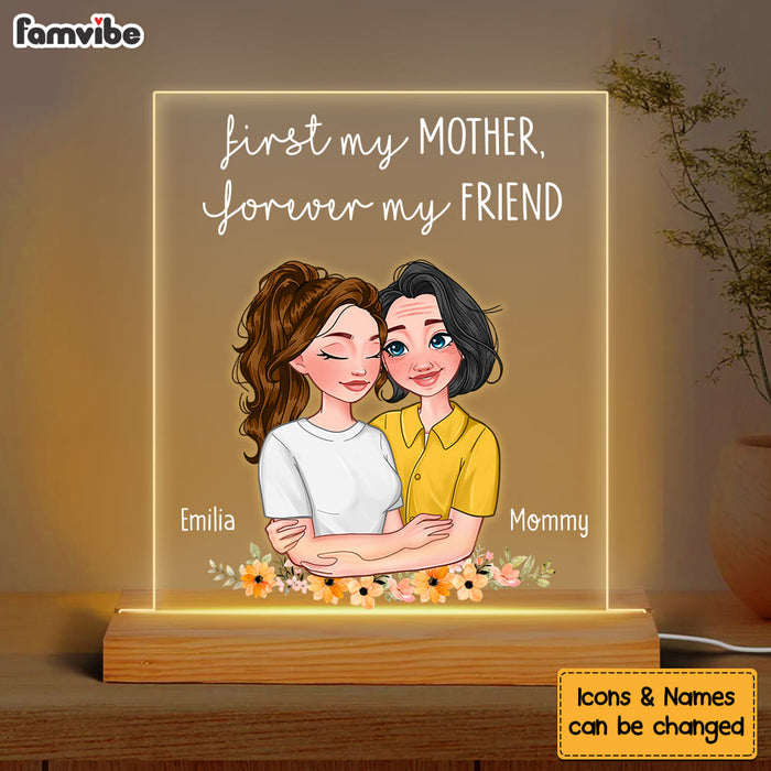Personalized First My Mom Forever My Friend Plaque LED Lamp Night Light 23999 1