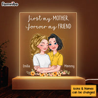 Personalized First My Mom Forever My Friend Plaque LED Lamp Night Light 23999 thumb 1