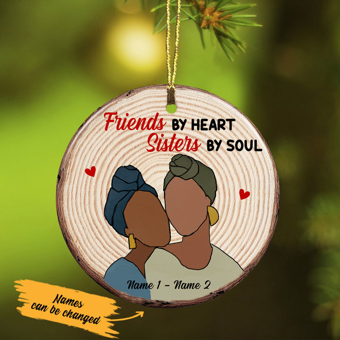 Personalized Sisters By Heart BWA Friends  Ornament SB211 29O58 1