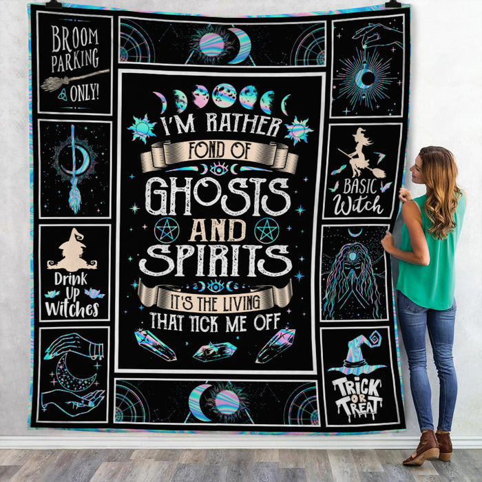 Halloween Witch Ghosts Spirits Fleece Blanket JL173 65O36 1