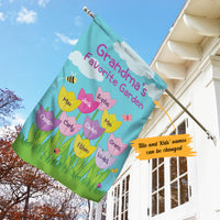 Personalized Grandma Gardening Garden Flag JL66 95O58 thumb 1