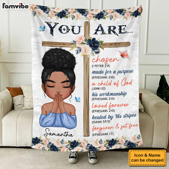Personalized Gift For Daughter Inspirational Bible Verse Blanket 31368 1