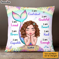 Personalized Gift For Granddaughter I Am Kind Mermaid Pillow 24000 thumb 1