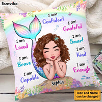 Personalized Gift For Granddaughter I Am Kind Mermaid Pillow 24000 thumb 1